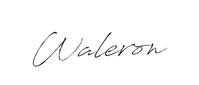 Waleron stylish signature style. Best Handwritten Sign (Antro_Vectra) for my name. Handwritten Signature Collection Ideas for my name Waleron. Waleron signature style 6 images and pictures png