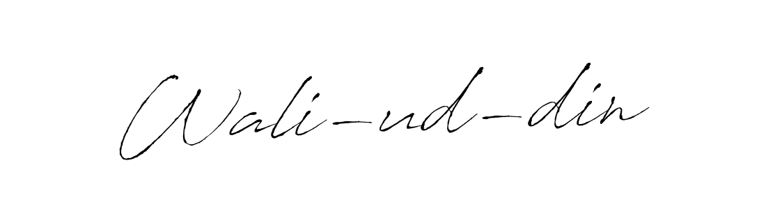 Also You can easily find your signature by using the search form. We will create Wali-ud-din name handwritten signature images for you free of cost using Antro_Vectra sign style. Wali-ud-din signature style 6 images and pictures png