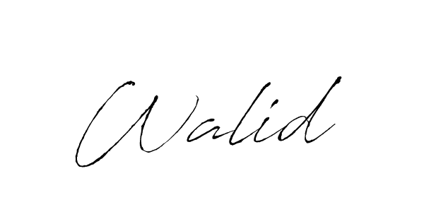 You should practise on your own different ways (Antro_Vectra) to write your name (Walid ) in signature. don't let someone else do it for you. Walid  signature style 6 images and pictures png
