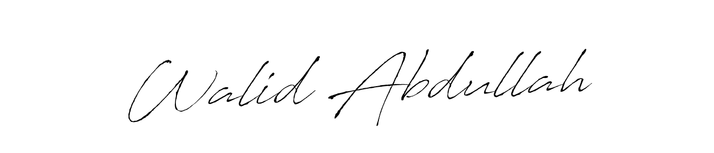 Here are the top 10 professional signature styles for the name Walid Abdullah. These are the best autograph styles you can use for your name. Walid Abdullah signature style 6 images and pictures png