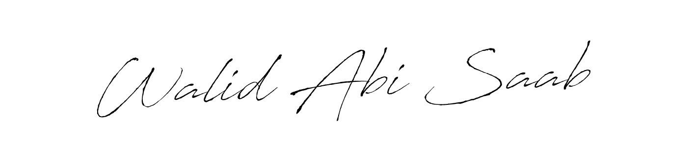 Also You can easily find your signature by using the search form. We will create Walid Abi Saab name handwritten signature images for you free of cost using Antro_Vectra sign style. Walid Abi Saab signature style 6 images and pictures png