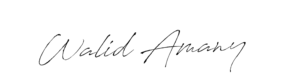 Similarly Antro_Vectra is the best handwritten signature design. Signature creator online .You can use it as an online autograph creator for name Walid Amany. Walid Amany signature style 6 images and pictures png