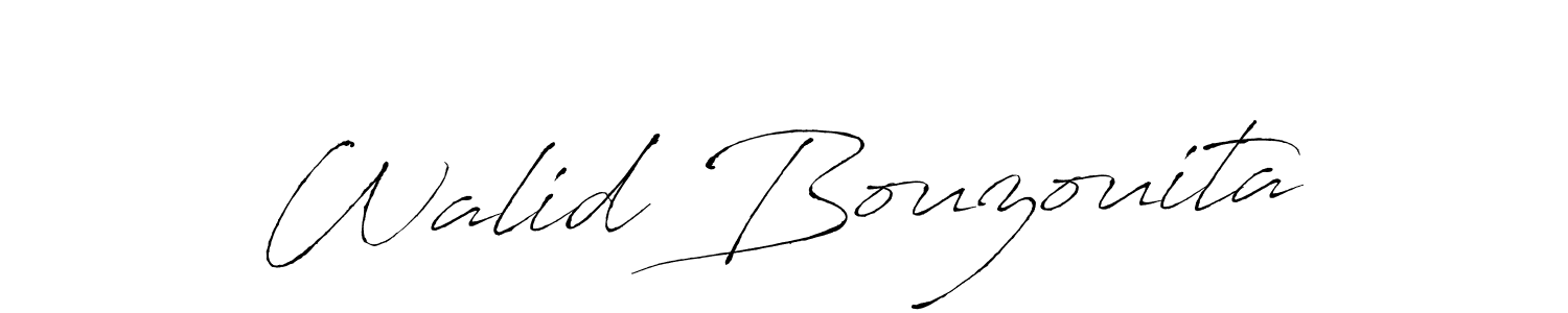 if you are searching for the best signature style for your name Walid Bouzouita. so please give up your signature search. here we have designed multiple signature styles  using Antro_Vectra. Walid Bouzouita signature style 6 images and pictures png