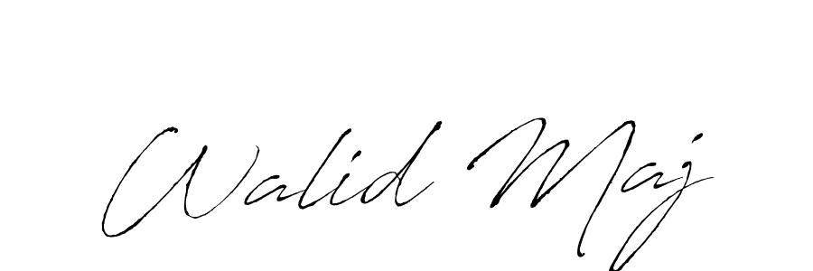 Also You can easily find your signature by using the search form. We will create Walid Maj name handwritten signature images for you free of cost using Antro_Vectra sign style. Walid Maj signature style 6 images and pictures png