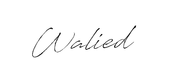 Antro_Vectra is a professional signature style that is perfect for those who want to add a touch of class to their signature. It is also a great choice for those who want to make their signature more unique. Get Walied  name to fancy signature for free. Walied  signature style 6 images and pictures png