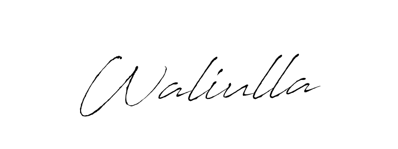 How to make Waliulla name signature. Use Antro_Vectra style for creating short signs online. This is the latest handwritten sign. Waliulla signature style 6 images and pictures png