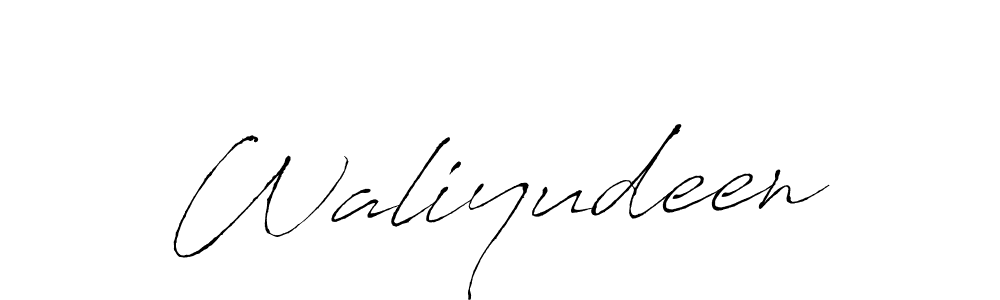 You should practise on your own different ways (Antro_Vectra) to write your name (Waliyudeen) in signature. don't let someone else do it for you. Waliyudeen signature style 6 images and pictures png