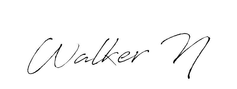Best and Professional Signature Style for Walker N. Antro_Vectra Best Signature Style Collection. Walker N signature style 6 images and pictures png