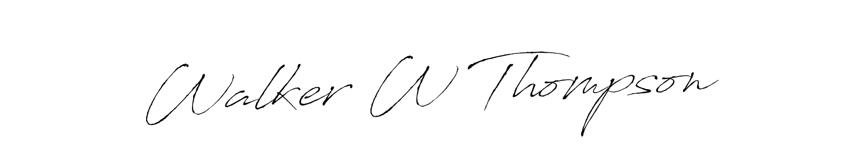 You should practise on your own different ways (Antro_Vectra) to write your name (Walker W Thompson) in signature. don't let someone else do it for you. Walker W Thompson signature style 6 images and pictures png
