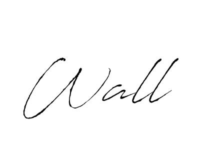 Create a beautiful signature design for name Wall. With this signature (Antro_Vectra) fonts, you can make a handwritten signature for free. Wall signature style 6 images and pictures png