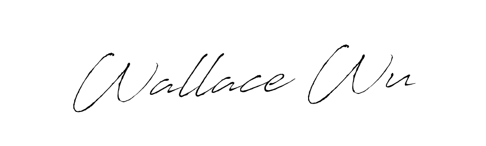 How to make Wallace Wu signature? Antro_Vectra is a professional autograph style. Create handwritten signature for Wallace Wu name. Wallace Wu signature style 6 images and pictures png