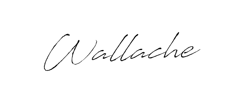 Use a signature maker to create a handwritten signature online. With this signature software, you can design (Antro_Vectra) your own signature for name Wallache. Wallache signature style 6 images and pictures png