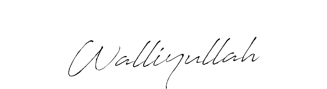 Also we have Walliyullah name is the best signature style. Create professional handwritten signature collection using Antro_Vectra autograph style. Walliyullah signature style 6 images and pictures png
