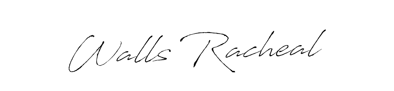 Make a beautiful signature design for name Walls Racheal. With this signature (Antro_Vectra) style, you can create a handwritten signature for free. Walls Racheal signature style 6 images and pictures png