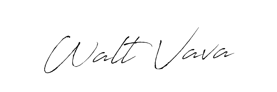 Design your own signature with our free online signature maker. With this signature software, you can create a handwritten (Antro_Vectra) signature for name Walt Vava. Walt Vava signature style 6 images and pictures png