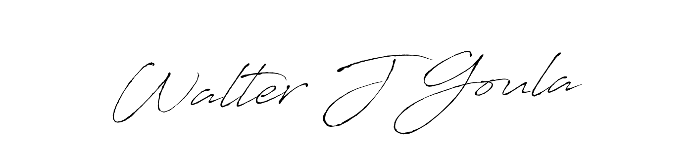 Similarly Antro_Vectra is the best handwritten signature design. Signature creator online .You can use it as an online autograph creator for name Walter J Goula. Walter J Goula signature style 6 images and pictures png