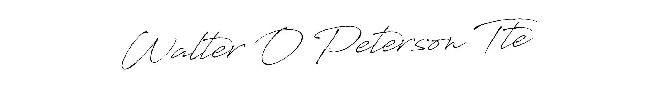 The best way (Antro_Vectra) to make a short signature is to pick only two or three words in your name. The name Walter O Peterson Tte include a total of six letters. For converting this name. Walter O Peterson Tte signature style 6 images and pictures png