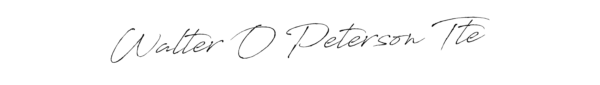 Create a beautiful signature design for name Walter O Peterson Tte. With this signature (Antro_Vectra) fonts, you can make a handwritten signature for free. Walter O Peterson Tte signature style 6 images and pictures png