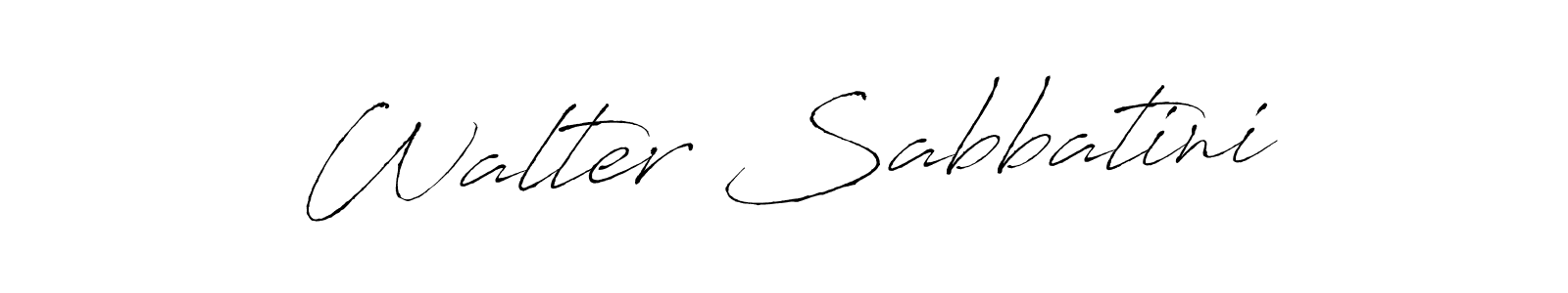 Design your own signature with our free online signature maker. With this signature software, you can create a handwritten (Antro_Vectra) signature for name Walter Sabbatini. Walter Sabbatini signature style 6 images and pictures png