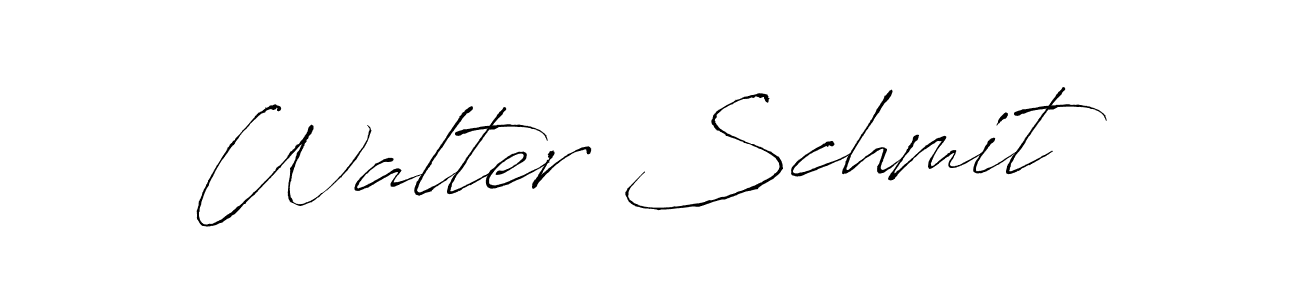 How to make Walter Schmit name signature. Use Antro_Vectra style for creating short signs online. This is the latest handwritten sign. Walter Schmit signature style 6 images and pictures png