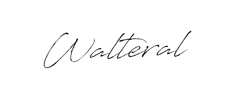 Make a beautiful signature design for name Walteral. With this signature (Antro_Vectra) style, you can create a handwritten signature for free. Walteral signature style 6 images and pictures png