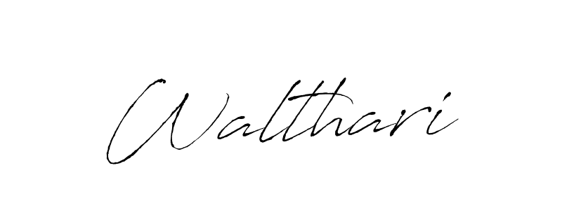 Use a signature maker to create a handwritten signature online. With this signature software, you can design (Antro_Vectra) your own signature for name Walthari. Walthari signature style 6 images and pictures png