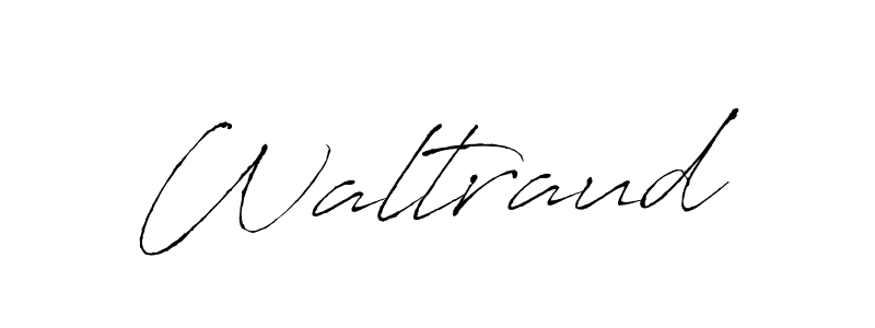 Design your own signature with our free online signature maker. With this signature software, you can create a handwritten (Antro_Vectra) signature for name Waltraud. Waltraud signature style 6 images and pictures png