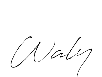 Antro_Vectra is a professional signature style that is perfect for those who want to add a touch of class to their signature. It is also a great choice for those who want to make their signature more unique. Get Waly name to fancy signature for free. Waly signature style 6 images and pictures png