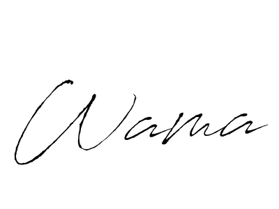 How to make Wama name signature. Use Antro_Vectra style for creating short signs online. This is the latest handwritten sign. Wama signature style 6 images and pictures png