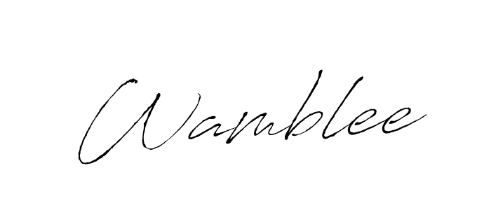 if you are searching for the best signature style for your name Wamblee. so please give up your signature search. here we have designed multiple signature styles  using Antro_Vectra. Wamblee signature style 6 images and pictures png