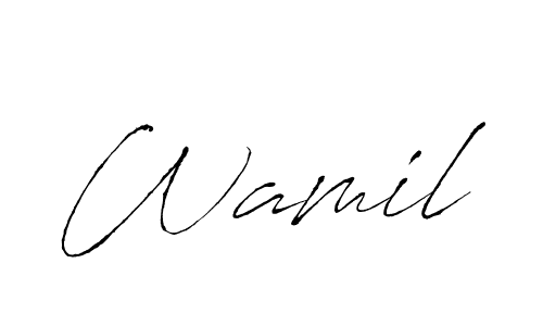Also we have Wamil name is the best signature style. Create professional handwritten signature collection using Antro_Vectra autograph style. Wamil signature style 6 images and pictures png