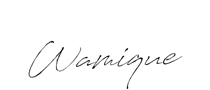 Also You can easily find your signature by using the search form. We will create Wamique name handwritten signature images for you free of cost using Antro_Vectra sign style. Wamique signature style 6 images and pictures png