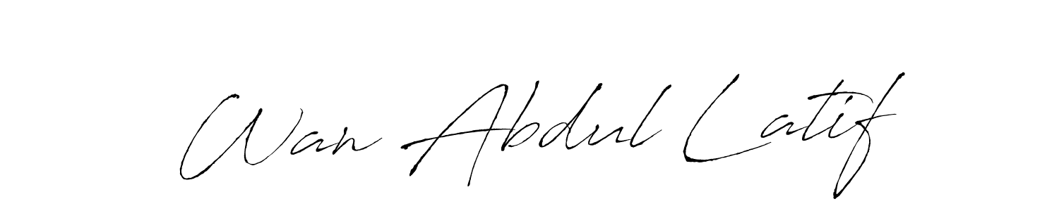 How to Draw Wan Abdul Latif signature style? Antro_Vectra is a latest design signature styles for name Wan Abdul Latif. Wan Abdul Latif signature style 6 images and pictures png