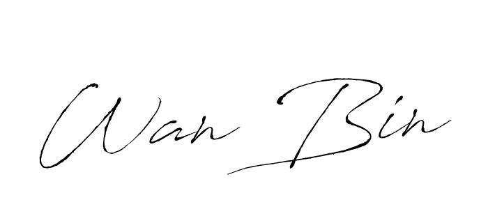 It looks lik you need a new signature style for name Wan Bin. Design unique handwritten (Antro_Vectra) signature with our free signature maker in just a few clicks. Wan Bin signature style 6 images and pictures png