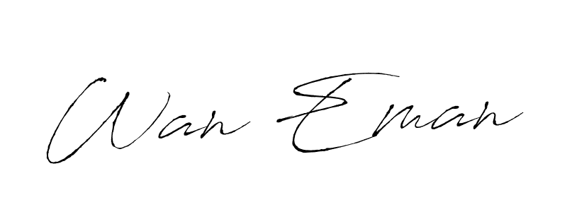 This is the best signature style for the Wan Eman name. Also you like these signature font (Antro_Vectra). Mix name signature. Wan Eman signature style 6 images and pictures png