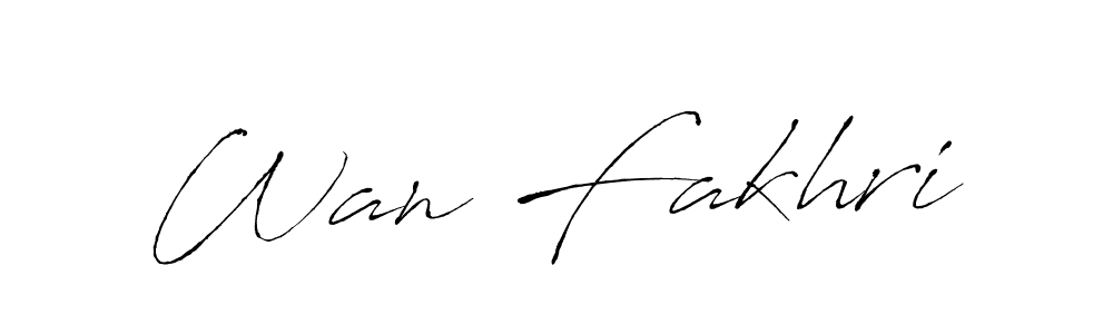 This is the best signature style for the Wan Fakhri name. Also you like these signature font (Antro_Vectra). Mix name signature. Wan Fakhri signature style 6 images and pictures png