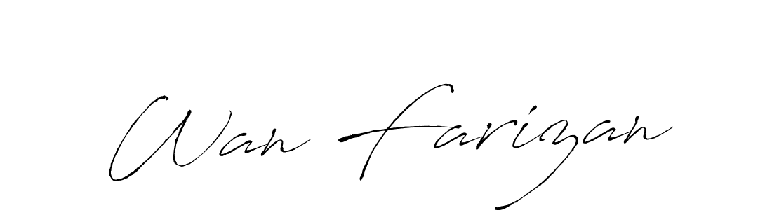 Here are the top 10 professional signature styles for the name Wan Farizan. These are the best autograph styles you can use for your name. Wan Farizan signature style 6 images and pictures png