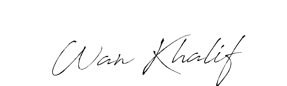 Make a beautiful signature design for name Wan Khalif. Use this online signature maker to create a handwritten signature for free. Wan Khalif signature style 6 images and pictures png