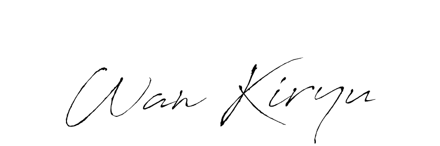 It looks lik you need a new signature style for name Wan Kiryu. Design unique handwritten (Antro_Vectra) signature with our free signature maker in just a few clicks. Wan Kiryu signature style 6 images and pictures png