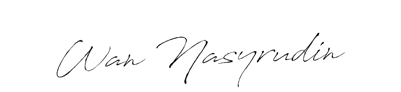 This is the best signature style for the Wan Nasyrudin name. Also you like these signature font (Antro_Vectra). Mix name signature. Wan Nasyrudin signature style 6 images and pictures png