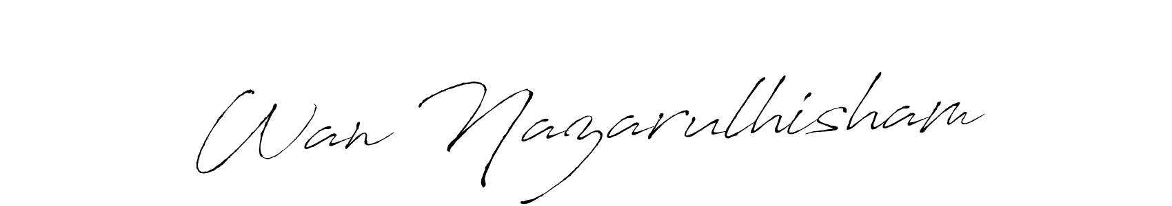 You can use this online signature creator to create a handwritten signature for the name Wan Nazarulhisham. This is the best online autograph maker. Wan Nazarulhisham signature style 6 images and pictures png