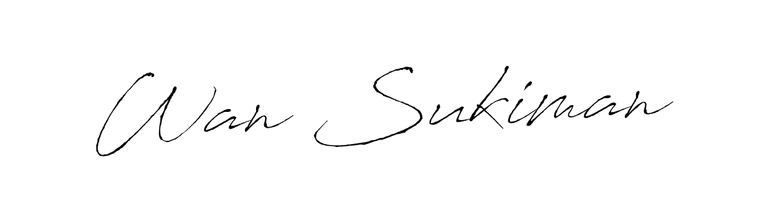 You should practise on your own different ways (Antro_Vectra) to write your name (Wan Sukiman) in signature. don't let someone else do it for you. Wan Sukiman signature style 6 images and pictures png