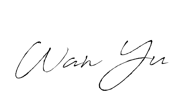 Make a beautiful signature design for name Wan Yu. Use this online signature maker to create a handwritten signature for free. Wan Yu signature style 6 images and pictures png