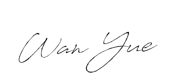 You should practise on your own different ways (Antro_Vectra) to write your name (Wan Yue) in signature. don't let someone else do it for you. Wan Yue signature style 6 images and pictures png