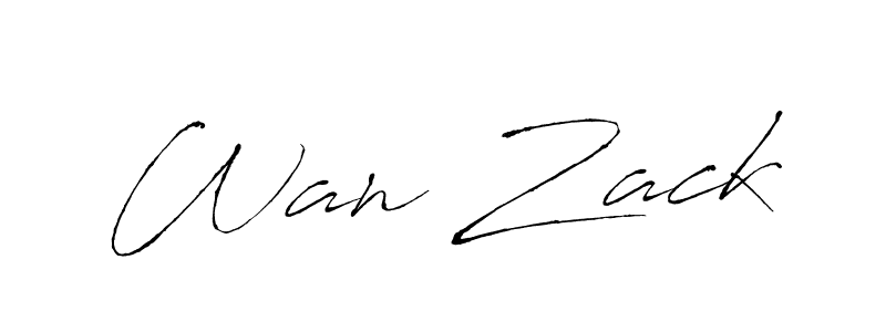 Make a beautiful signature design for name Wan Zack. Use this online signature maker to create a handwritten signature for free. Wan Zack signature style 6 images and pictures png