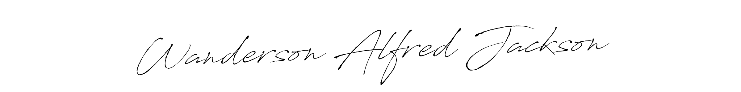 The best way (Antro_Vectra) to make a short signature is to pick only two or three words in your name. The name Wanderson Alfred Jackson include a total of six letters. For converting this name. Wanderson Alfred Jackson signature style 6 images and pictures png