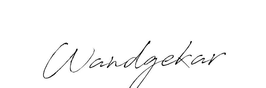 Use a signature maker to create a handwritten signature online. With this signature software, you can design (Antro_Vectra) your own signature for name Wandgekar. Wandgekar signature style 6 images and pictures png