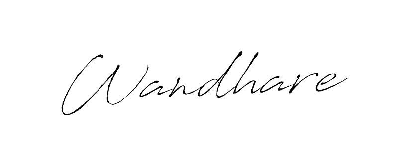 if you are searching for the best signature style for your name Wandhare. so please give up your signature search. here we have designed multiple signature styles  using Antro_Vectra. Wandhare signature style 6 images and pictures png