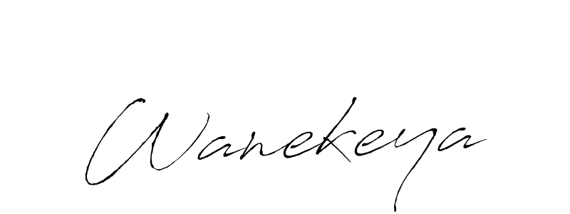 Make a beautiful signature design for name Wanekeya. Use this online signature maker to create a handwritten signature for free. Wanekeya signature style 6 images and pictures png