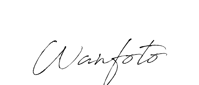 Once you've used our free online signature maker to create your best signature Antro_Vectra style, it's time to enjoy all of the benefits that Wanfoto name signing documents. Wanfoto signature style 6 images and pictures png